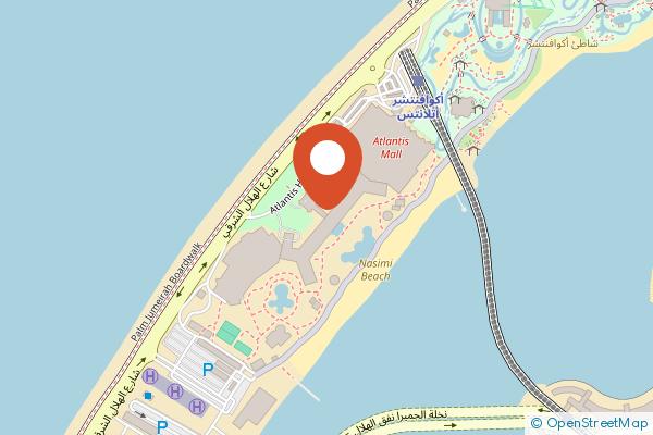 Atlantis, The Palm on the map