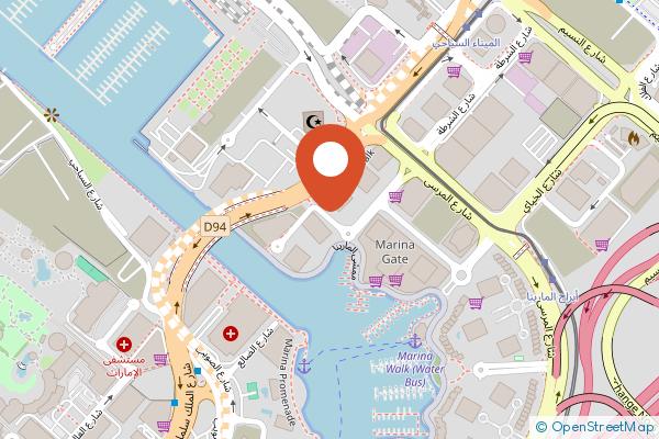Dubai Marriott Harbour Hotel and Suites on the map