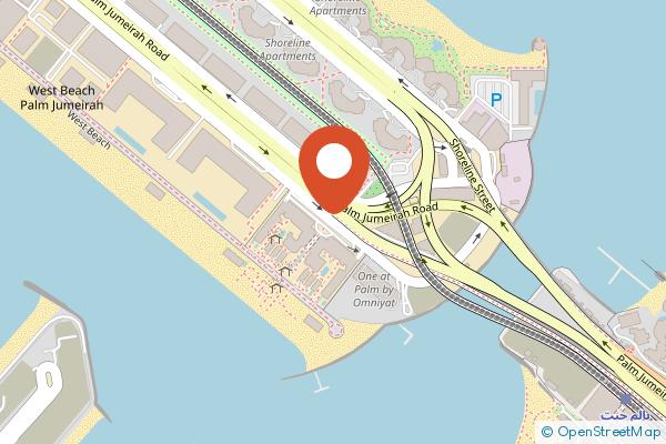 FIVE Palm Jumeirah Dubai on the map