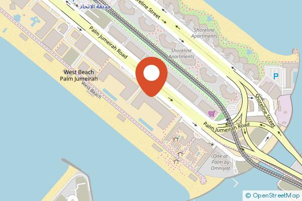 Hilton Dubai Palm Jumeirah on the map