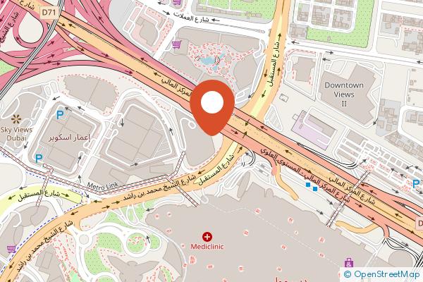 Kempinski The Boulevard Dubai on the map