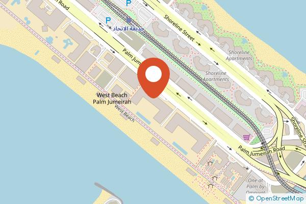 Marriott Resort Palm Jumeirah, Dubai on the map