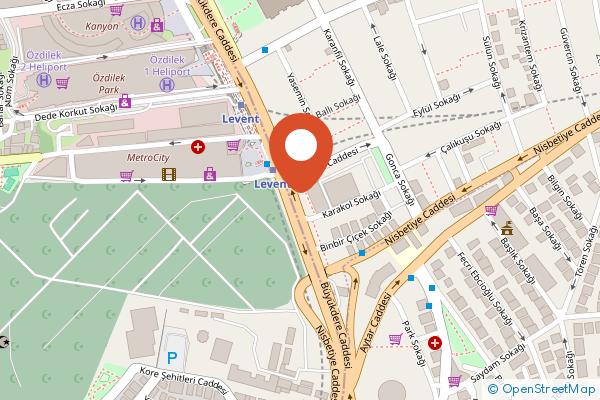 Hyatt Centric Levent Istanbul on the map