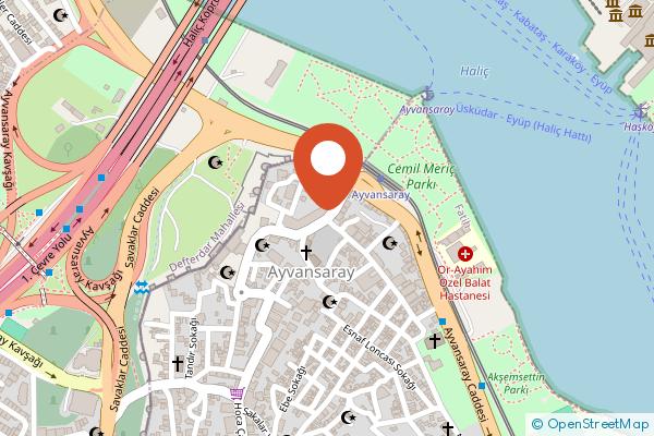 Millennium Istanbul Golden Horn on the map