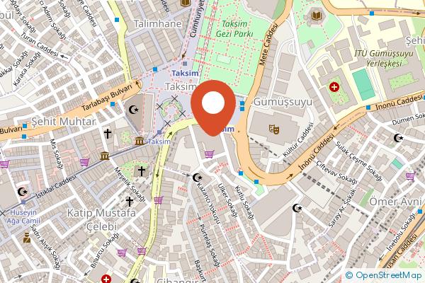 The Marmara Taksim on the map