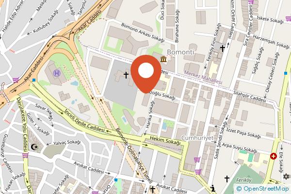 The Mill Hotel Bomonti on the map