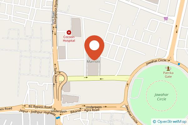 Jaipur Marriott Hotel on the map