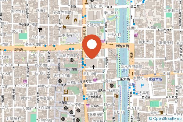 Hilton Kyoto on the map