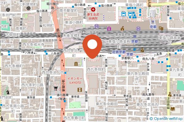 Miyako Hotel Kyoto Hachijo on the map
