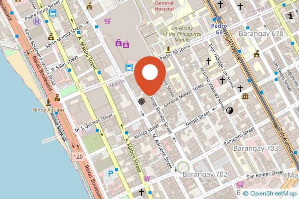 Amelie Hotel Manila on the map