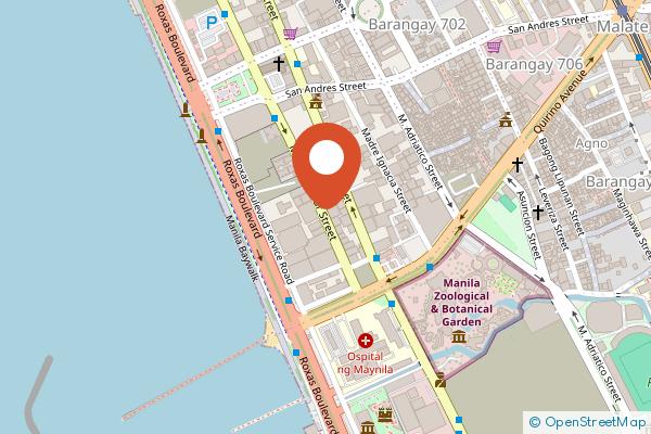 Armada Hotel on the map