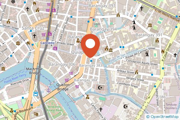 Hotel 99 Quiapo Manila on the map