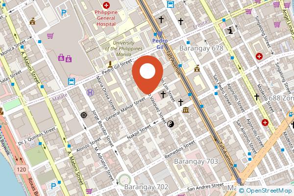 lyf Malate Manila managed by The Ascott Limited on the map