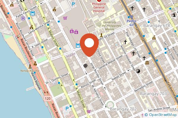 Manila Manor Hotel on the map