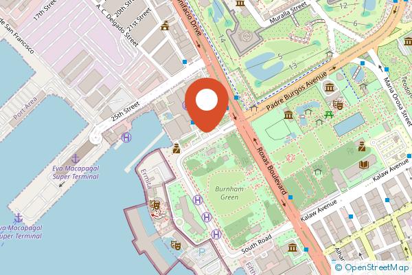 The Manila Hotel on the map