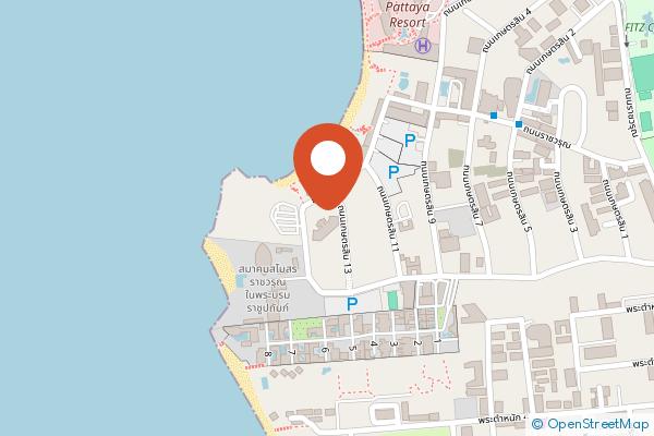 Cross Pattaya Pratamnak on the map