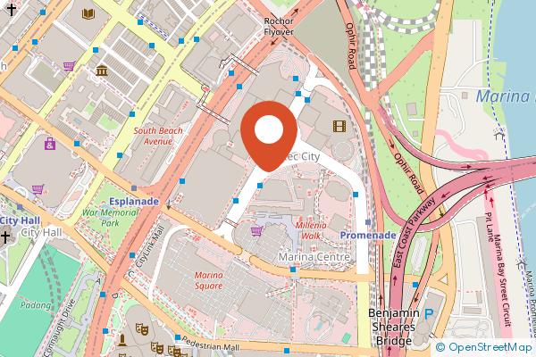 Conrad Singapore Marina Bay on the map