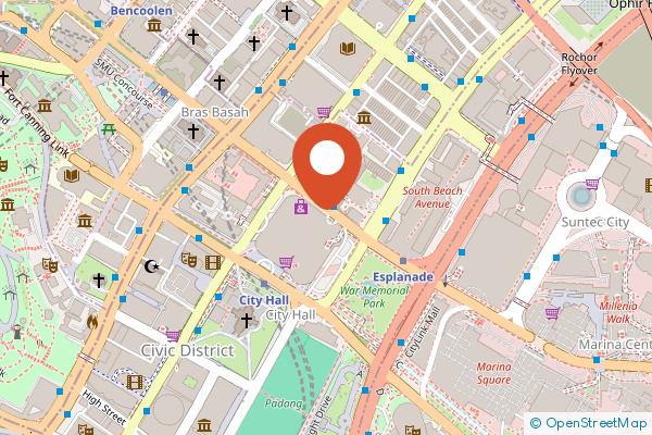 Fairmont Singapore on the map