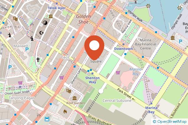 The Westin Singapore on the map