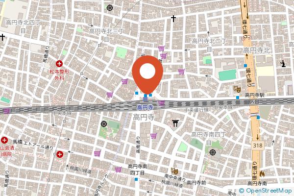 JR East Hotel Mets Koenji on the map