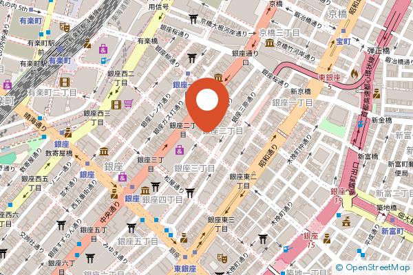 The Tokyo EDITION, Ginza on the map